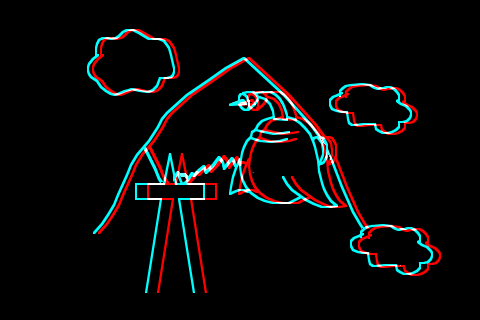 Stereogram black background